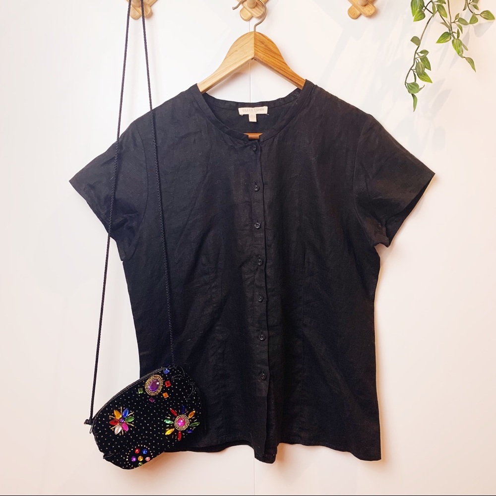 EILEEN FISHER Irish Linen Buttondown